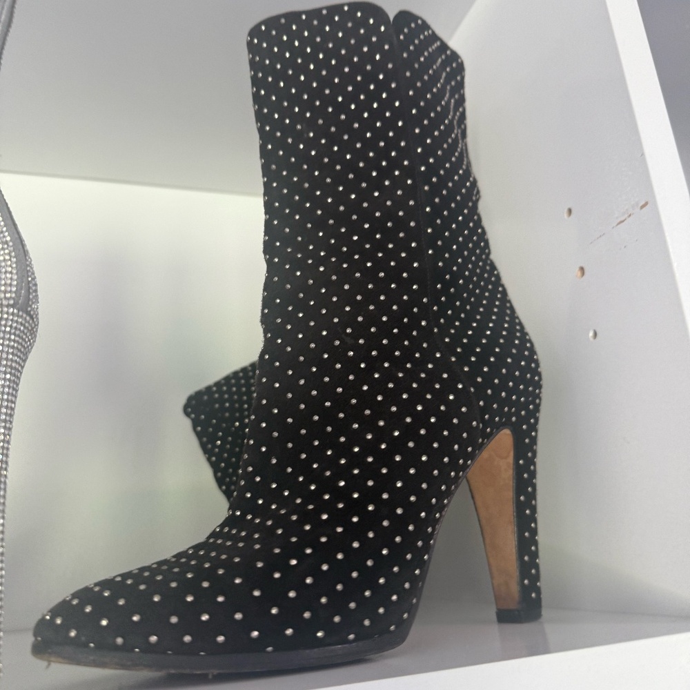 Studded Black booties